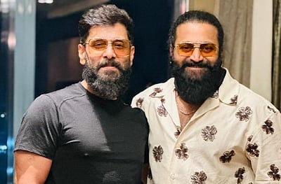 என் கனவு நிறைவேறியது... விக்ரமைக் கண்டு மகிழ்ந்த ரிஷப் ஷெட்டி!